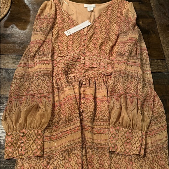 House of Harlow 1960 Orange Long Sleeve Dress - Picture 2 of 4